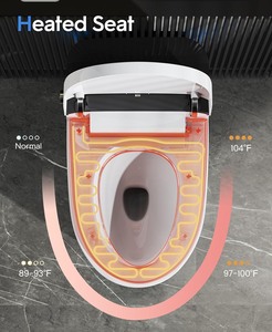 Toilettes intelligentes <span class=keywords><strong>de</strong></span> luxe pour femmes, design moderne, à poser au sol, avec télécommande - Product Image 6