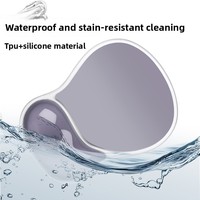 Repose-poignet pour souris en silicone transparent antidérapant, support de poignet minimaliste dégradé pour tapis de souris transfrontalier