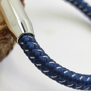 Custom Logo Classic <strong>Men's</strong> New <strong>Style</strong> Hand-woven Multi-layer Combination Accessory Metal Magnet Clasp Fashion <strong>Bracelet</strong> - Product Image 2