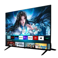 Televisor LED de 43 Pulgadas, Televisor Inteligente 4K, Televisor de Plasma de 24/32/50/55/65/75/85/100/110 Pulgadas, Android 15, con Control Remoto por Voz