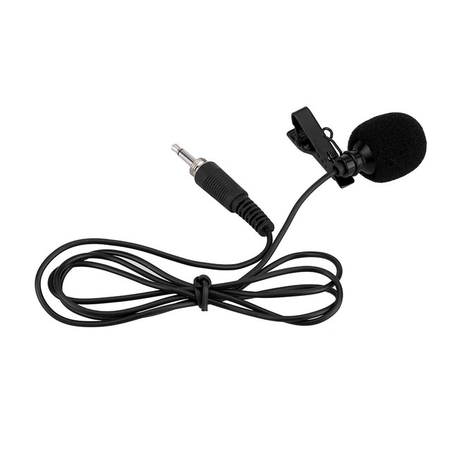 Mini Portable Clip-on Lapel Lavalier Hands-free 3.5mm External Screw Lock Jack Microphone Mic for Computer PC Laptop