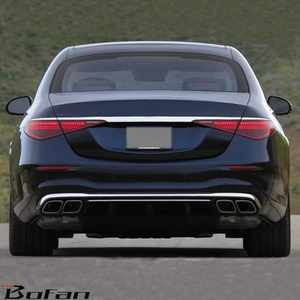 กันชนหน้ารถยนต์สไตล์ S63ชุดตัวถังกระจังหน้ารถยนต์กันชนหลังรถยนต์สำหรับรถ Benz W223 <span class=keywords><strong>AMG</strong></span> <span class=keywords><strong>line</strong></span> 2021-2023 - Product Image 5