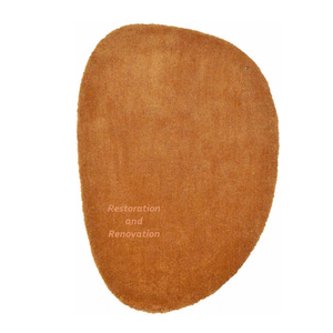 พรมขนแกะเทียมคุณภาพพรีเมียมสุดหรู ขนาดสั่งทำได้ ซักได้ ผลิตด้วยมือ สีพื้นเรียบง่าย ทันสมัย ไม่ลื่น ชุดพรมปูพื้นสไตล์อินเดีย - Product Image 1