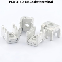 Borne renforcée de joint PCB-316D-M5, support fixe de carte de circuit imprimé, broche de soudure en métal d'onduleur, borne à courant élevé