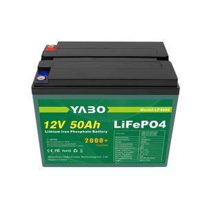 야보 퀵 오더 드롭쉬핑 충전식 리튬 이온 12V 50Ah LiFePO4 배터리 (비상 조명 배터리 팩용) - Product Image 1