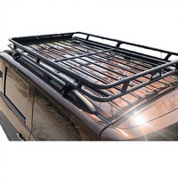Support de toit en aluminium noir de marque Lzfu 162x121x12cm pour Sierra Jimny JB64/JB74 2018-2023 Capacité 100kg Installation facile