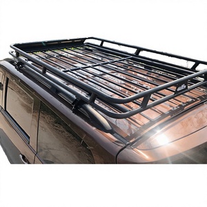 แร็คหลังคาอะลูมิเนียมสีดำ ยี่ห้อ Lzfu ขนาด 162x121x12 ซม. สำหรับ Sierra Jimny JB64/JB74 ปี 2018-2023 รับน้ำหนักได้ 100 กก. ติดตั้งง่าย - Product Image 3