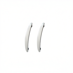 Poignées de placard avec 4 vis, pour portes d'armoires de cuisine, finition blanche mate, 2 pièces - Product Image 3