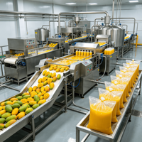 Multifunctionele automatische mango-pulp-puree verwerkingslijn, mango-pulp-extractor machine voor de voedingsmiddelenindustrie