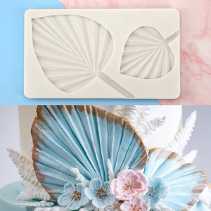 YS forma <span class=keywords><strong>de</strong></span> hoja <span class=keywords><strong>de</strong></span> palma galletas pudín azúcar molde pastel duro DIY <span class=keywords><strong>Chocolate</strong></span> silicona decoración ventilador jugando hoja Fondant decoración herramientas - Product Image 5
