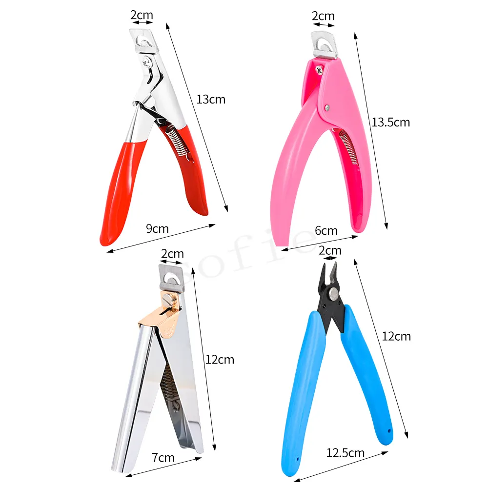 Chuyên nghiệp giả cắt móng tay cắt thẳng cạnh Acrylic Nail Clipper lời khuyên làm móng tay chém cắt móng tay giả