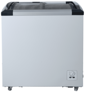 Freezer ChestFreezer Crema para el pecho, fabricante, ahorro de energía, OEM, congelador de pecho de congelación profunda, puerta corredera de vidrio - Product Image 2
