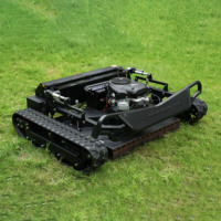Tondeuse à gazon robotisée télécommandée tout-terrain, moteur à essence certifié Euro 5, largeur de coupe de 90 à 130 cm, homologuée CE EPA