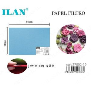 Carta Filtrante Ilan 40X60Cm Azzurra, Materiale Artigianale Non Tessuto - Product Image 1