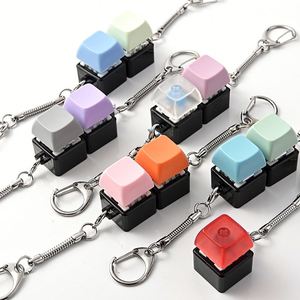 Hot Selling Single Key Multi Key Decompression Keychain Mechanical <b>Keyboard</b> Button Stress Relief Toy Creative Pendant - Product Image 1