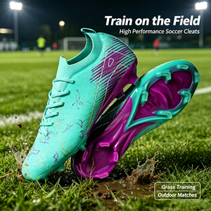 Zapatos de Fútbol Profesionales FG con Tacos Largos, <span class=keywords><strong>Botas</strong></span> de Fútbol Transpirables para Hombres, Adolescentes y Niños, Tacos de Entrenamiento al por Mayor - Product Image 4