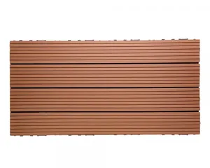 Hiện đại ngoài trời không thấm nước hình vuông <span class=keywords><strong>WPC</strong></span> <span class=keywords><strong>DIY</strong></span> <span class=keywords><strong>decking</strong></span> 30x30 60x60 ghép gỗ Composite gạch lát sàn cho phòng tắm vườn - Product Image 3