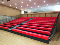 Siège de stade en HDPE moulé par soufflage, banc creux d'angle, sièges télescopiques pour gradins sportifs