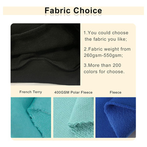 เสื้อมีฮู้ดกระเป๋าจิงโจ้ออกแบบได้ตามต้องการแผ่นปักแบบสวมหัวผ้าฝ้ายเฮฟวี่เวทพิมพ์ลายป้องกันการเกิดขน - Product Image 3