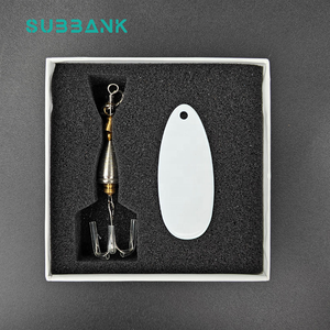 Sous-banque en gros <span class=keywords><strong>leurre</strong></span> de pêche Sublimation blancs Logo imprimable personnalisé fête des pères cadeau Sublimation leurres de pêche - Product Image 2