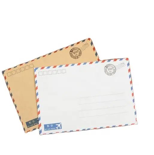 Enveloppe en papier Kraft B6, lot de 10, pour carte postale, 175x125mm