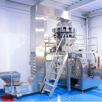 Machine d'emballage automatique rotative pour sachets préformés, haute vitesse, pour aliments, snacks, granulés, avec pesage, remplissage et scellage, équipement d'usine