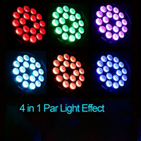 Projecteur LED professionnel RGBW 4-en-1, lumière chaude, pour mariage, salle de bal, événement, scène, discothèque, DJ, église, théâtre, matériel de location