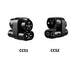 หัวต่อชาร์จรถยนต์ไฟฟ้า AC+DC 250A รุ่นใหม่ ขายดีที่สุด ใช้งานได้กับทุกยี่ห้อ มาตรฐาน IP54  อะแดปเตอร์ชาร์จ CCS1 เป็น CCS2 - Product Image 1