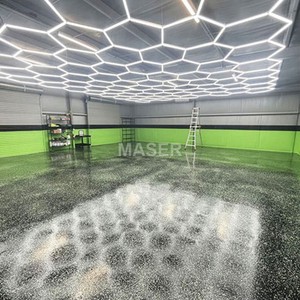 Hexagon <strong>LED</strong> Box Car Wash Detailing Honeycomb <strong>Lights</strong> Individually <strong>Working</strong> <strong>Light</strong> for Garage Luz Hexagonal Techo - Product Image 6