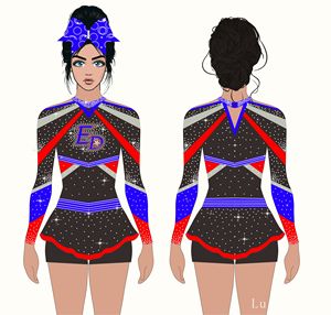 Vente en gros d'uniformes de pom-pom girl personnalisés, tissu spandex à haute élasticité pour les équipes <span class=keywords><strong>Allstar</strong></span> et Elite, tenue Cheer pour les équipes de filles - Product Image 5