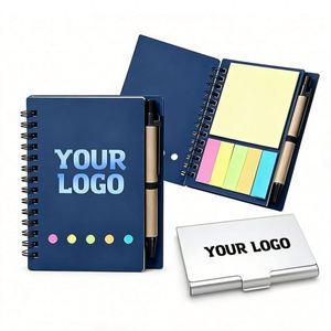 Libretas con Cubierta de Kraft al por Mayor, Notas, Bolígrafos, Regalos Promocionales para Oficina y Negocios, Blocs de Notas Adhesivas con Logotipo Personalizado Impreso - Product Image 1