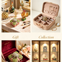 Boîte à Bijoux Vintage en Alliage de Zinc Émaillé en Forme d'Animal Personnalisée, Mini Boîte à Trinkets Européenne pour Souvenir et Cadeau de Collection