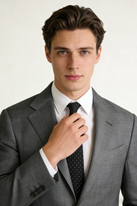 Abito da Uomo 100% Lana Traspirante con Risvolto a Revers, Monopetto a 2 Bottoni, Stile Business Elegante e alla <span class=keywords><strong>Moda</strong></span>, Personalizzabile - Product Image 6