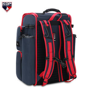 Темно-синий/красный бейсбольная сумка Софтбол напечатанный рюкзак Пользовательский логотип - Product Image 3