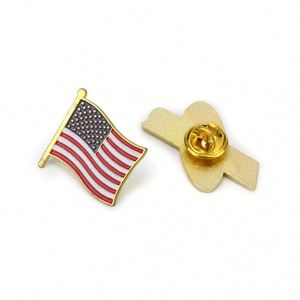 Broche de Aleación Personalizado con Forma de Bandera y Cierre de Mariposa para Actividades - Product Image 3