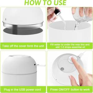 Wholesale 2025 Portable <b>Mini</b> Car Aroma Diffuser Home Air <b>Humidifier</b> Diffusers Aromatherapy for Hotel Use Low Price Bedroom - Product Image 4