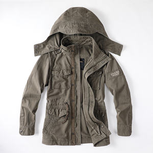 Nouvelle arrivée 2026, veste de sport d'hiver pour homme en coton lavé de haute qualité, coupe-vent, style varsity, camouflage, moto, longue - Product Image 3