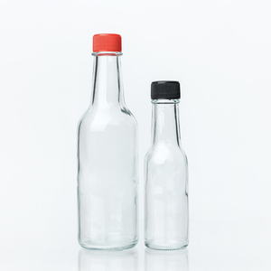 Botellas vacías de perfume de vidrio transparente de 100ml Ensalada de Chile aturdido 5oz 10oz Pimienta <span class=keywords><strong>Tabasco</strong></span> Salsa picante Tapa negra 3oz 5oz 8oz - Product Image 5