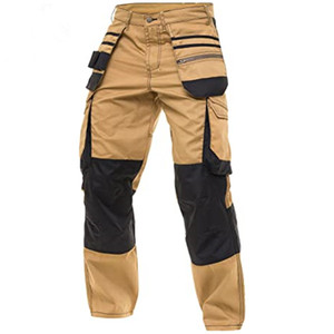 Pantalones <span class=keywords><strong>Cargo</strong></span> de Trabajo para Hombre con Múltiples Bolsillos Personalizados al por Mayor - Product Image 1