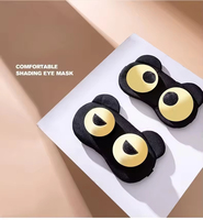 Masque de sommeil mignon avec sangles réglables, masque occultant doux et léger pour dormir