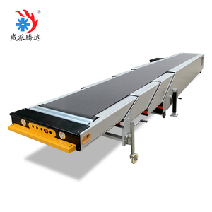 Convoyeur télescopique durable <span class=keywords><strong>à</strong></span> 4 sections, déplié 6m, rétracté 12m, avec pieds de support <span class=keywords><strong>pour</strong></span> le chargement de conteneurs en usine et atelier - Product Image 6
