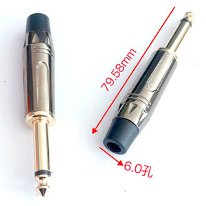 Enchufe de audio, enchufe de micrófono mono, Conector de enchufe de micrófono de audio - Product Image 2