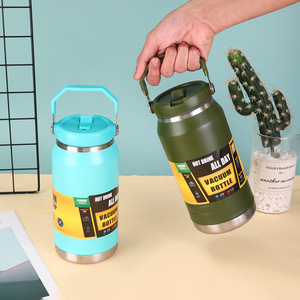 Bouteille d'eau isotherme tendance 2026 en acier inoxydable à double paroi, 40oz 53oz, grande capacité portable 1200ml 1600ml - Product Image 4