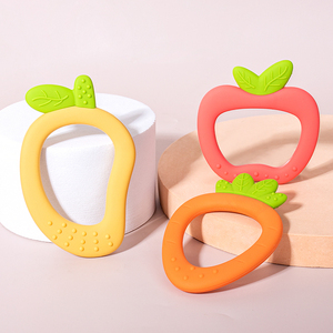 Mordedor <span class=keywords><strong>de</strong></span> Silicona <span class=keywords><strong>de</strong></span> Grado Alimenticio Multifuncional para Bebés, Alivia las Encías Doloridas, Libre <span class=keywords><strong>de</strong></span> BPA, Apto para <span class=keywords><strong>Congelador</strong></span>, Certificado LFGB, Personalizable - Product Image 3