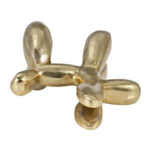 Scultura Cane Palloncino Finitura Oro Arredamento Moderno per Casa Ufficio Soggiorno Bagno Design Artistico - Product Image 6