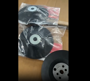 100MM 115MM 125MM 150MM M14 Dişli Zımpara Pedi Siyah Kauçuk Destek Pedi Açılı Taşlama Makinesi için Fiber Cam Disk - Product Image 4