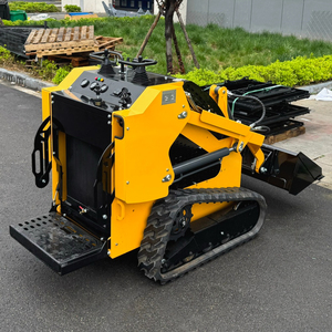 Cheapest Epa Euro5 Crawler Skid Steer Bucket Mini <b>Stand</b> on Skid Steer with Bucket - Product Image 3