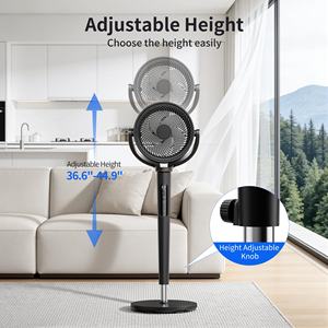 Ventilador de torre de plástico de doble propósito para refrigeración y calefacción doméstica con control remoto, diseño vertical, 3 velocidades y bajo nivel de ruido - Product Image 2