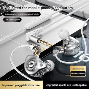 Audífonos Intrauditivos Estéreo HiFi con Cable Desmontable, Audífonos con Micrófono, Tipo C, 3.5mm, Deportivos, para Juegos - Product Image 1