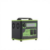 Stasiun Daya Portabel 1200W Lithium Ion Panel Surya MPPT Gelombang Sinus Murni Tipe-C Port Pemantik Rokok RV EU/UK Universal Luar Ruangan